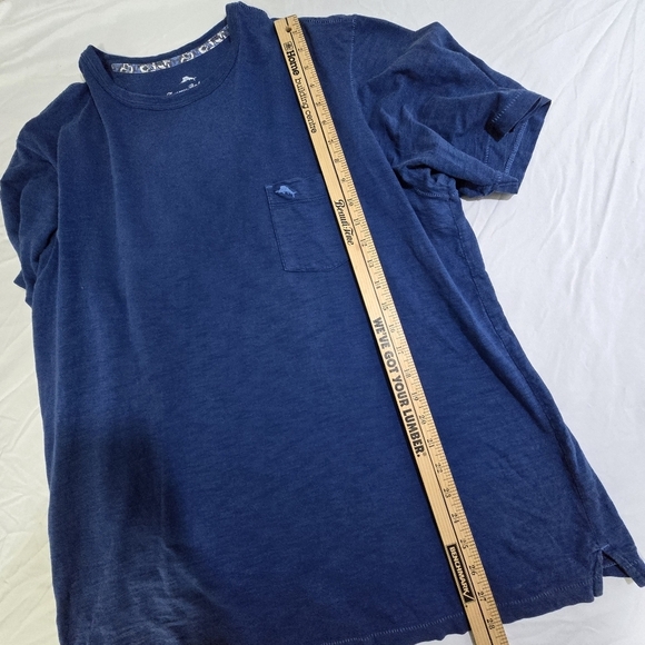Tommy Bahama Blue 💯 Cotton Men's Large T-Shirt - Picture 8 of 9